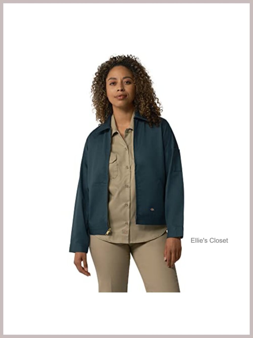 Dickies Women's Unlined Eisenhower Jacket Work Utility Outerwear Polyester